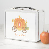 Pumpkin Princess Carriage Personalisiert Girls Metall Brotdose (Beispiel)
