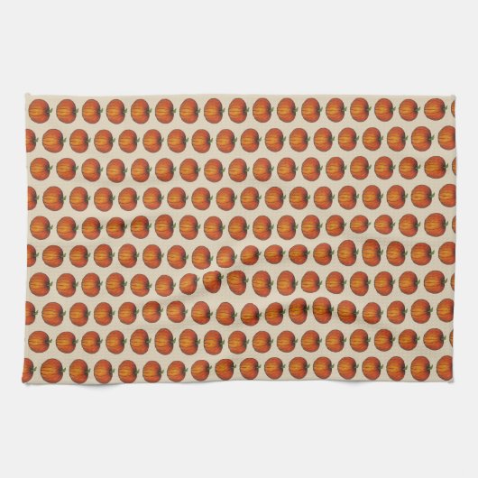 Pumpkin Print Halloween Erntedank Herbstfall Handtuch (Horizontal)