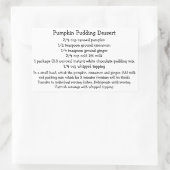 Pumpkin Pudding Dessert Stickers (Tasche)