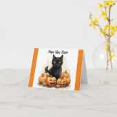 Pumpkin Purfect Halloween-Grußkarte Karte (Gelbe Blume)