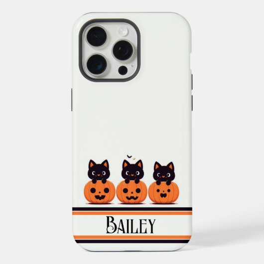 Pumpkin Purrfection iPhone Hülle (Rückseite)