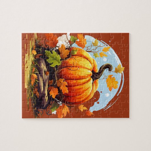 Pumpkin Puzzle für Kinder (Horizontal)