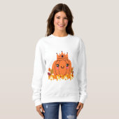 Pumpkin Queen | Fall-ästhetisches Halloween-Shirt Sweatshirt (Vorne ganz)