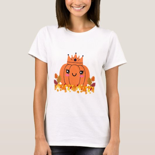 Pumpkin Queen | Fall-ästhetisches Halloween-Shirt T-Shirt (Vorderseite)