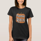 Pumpkin Queen Fall Halloween T - Shirt (Vorderseite)