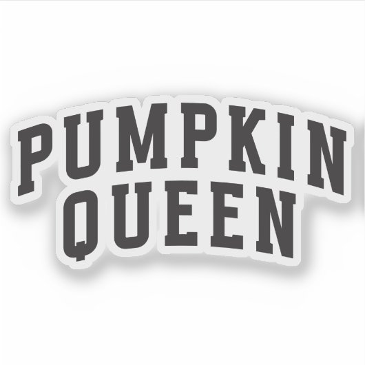 Pumpkin Queen - Fall | Vinyl, kundenspezifisch ges Aufkleber (Vorderseite)