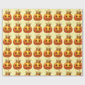Pumpkin Queen Festive Wrapping Paper Geschenkpapier (Flach)