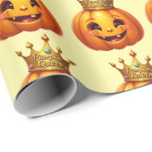 Pumpkin Queen Festive Wrapping Paper Geschenkpapier (Rolleneckpunkt)
