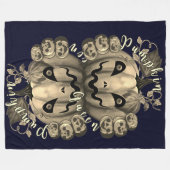 Pumpkin Queen Fleecedecke (Vorderseite (Horizontal))