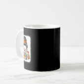 Pumpkin Queen Messy Bun Fall Pumpkin Fall Vibes Au Kaffeetasse (Vorderseite Links)