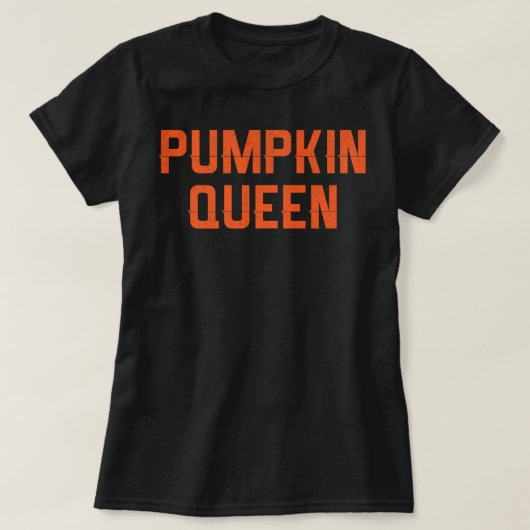Pumpkin Queen Shirt Halloween Costume Shirt (Design vorne)