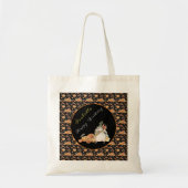Pumpkin Raccoon Anpassen von Text und Farbe Tragetasche (Vorne)