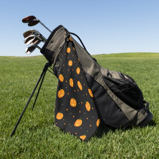 Pumpkin Rain Golf Handtuch (Gras)