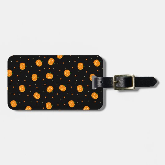 Pumpkin Rain Luggage Tag Gepäckanhänger (Vorderseite horizontal)