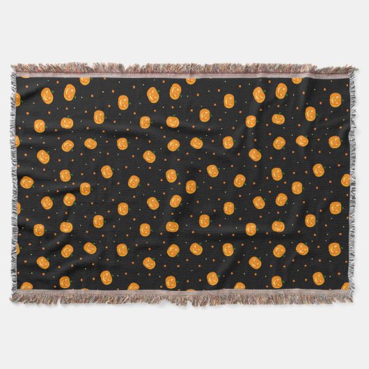 Pumpkin Rain Throw Decke (Vorderseite)