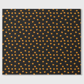 Pumpkin Rain Wrapping Paper Geschenkpapier (Flach)