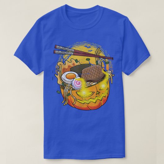 Pumpkin Ramen Halloween Kawaii Jack O Lantern1453 T-Shirt (Design vorne)