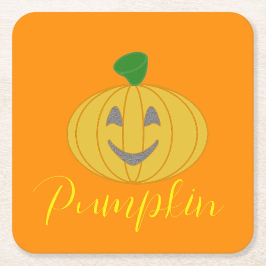 Pumpkin Rechteckiger Pappuntersetzer (Vorderseite)