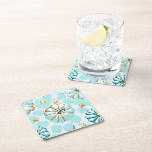 Pumpkin Rechteckiger Pappuntersetzer (Vor Ort)