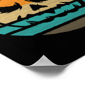 Pumpkin Retro Style Vintag Poster (Ecke)
