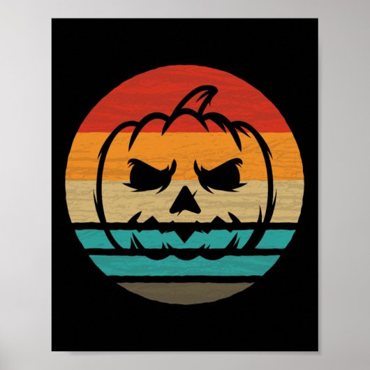 Pumpkin Retro Style Vintag Poster (Vorne)