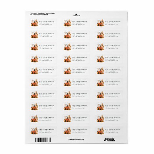 Pumpkin Return Address Label (Vorne)