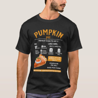 Pumpkin Rezepte Kochbuch Erntedank Familienessen T-Shirt