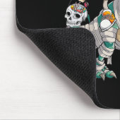 Pumpkin Riding Mummy Dinosaur T Rex Halloween Spaß Mousepad (Ecke)