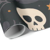 Pumpkin, RIP, Ghost Pattern Paper Wrapping Paper Geschenkpapier (Rolleneckpunkt)