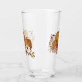 Pumpkin, Rose und Magnolia-Herbstfarben Glas (Links)