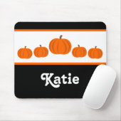 Pumpkin Row Halloween Mousepad (Mit Mouse)