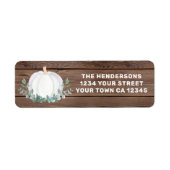 Pumpkin-Rücksendeadresse (Vorne)