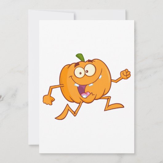 Pumpkin Running Einladung (Vorderseite)