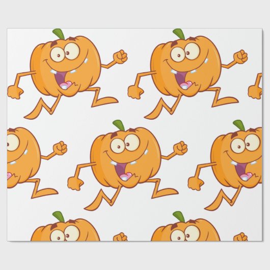 Pumpkin Running Geschenkpapier (Flach)