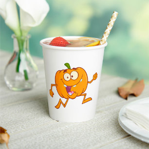 Pumpkin Running Pappbecher