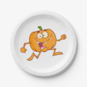Pumpkin Running Pappteller (Vorderseite)