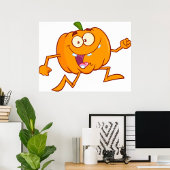 Pumpkin Running Poster