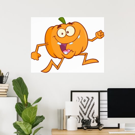 Pumpkin Running Poster (Heimbüro)