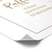 Pumpkin Rustic Boho Fall in Liebe Windeln Raffel Poster (Ecke)