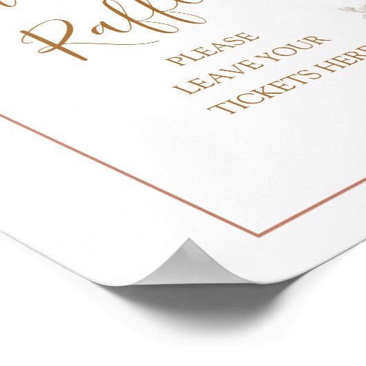 Pumpkin Rustic Boho Fall in Liebe Windeln Raffel Poster (Ecke)