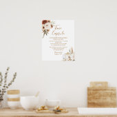 Pumpkin Rustic Boho Fall in Liebe Zeit Kapsel Poster (Küche)