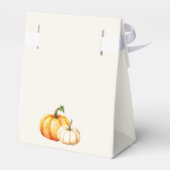 Pumpkin Rustic Fall Baby Dusche Geschenkschachtel (Rückseite)