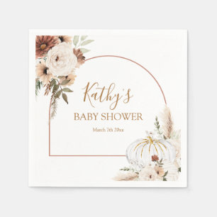 Pumpkin Rustikale Boho Arch Fall in Liebe Papier Serviette