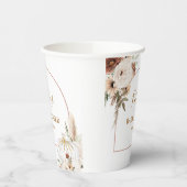 Pumpkin Rustikaler Boho Arch Fall in Liebe Pappbecher (Links)