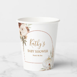 Pumpkin Rustikaler Boho Arch Fall in Liebe Pappbecher