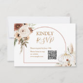 Pumpkin Rustikaler Boho Arch Fall in Liebe UAwg Dankeskarte (Vorderseite)