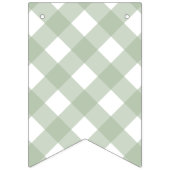 Pumpkin Sage Green Gingham Es ist eine Baby-Dusche Wimpelkette (Erste Fahne)