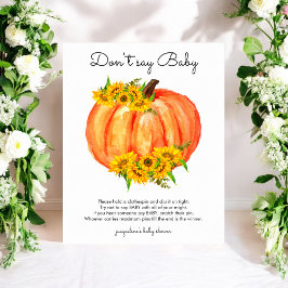 Pumpkin sagt kein Baby Game Poster