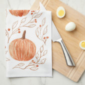 Pumpkin-Saison Geschirrtuch (Viertel Falte)