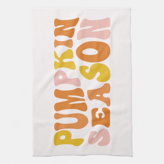 Pumpkin-Saison Geschirrtuch (Vertikal)